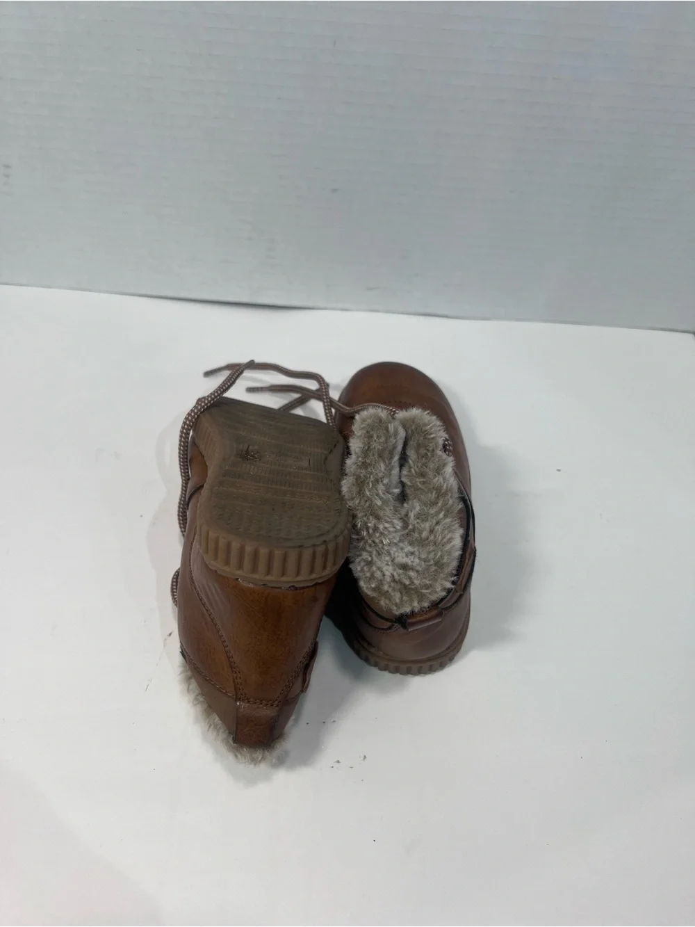OshKosh B'gosh Brown Faux Fur Lined Kids Boots